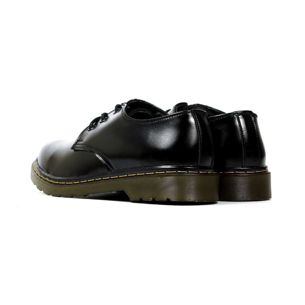 Giày Dr.1461 đủ size nam nữ da bóng, giày da thời trang, trẻ trung, Lucas Shoes (Dr.1461 đen trơn)