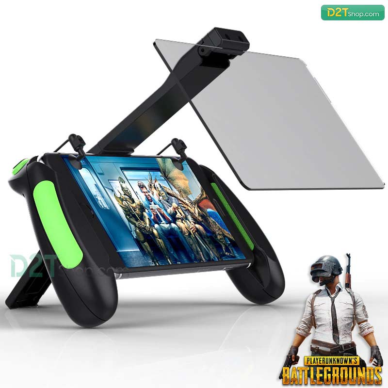 Tay cầm gamepad kèm nút bấm và bộ khuếch đại màn hình chơi PUBG,ROS, các game FPS cực thích -dc3342