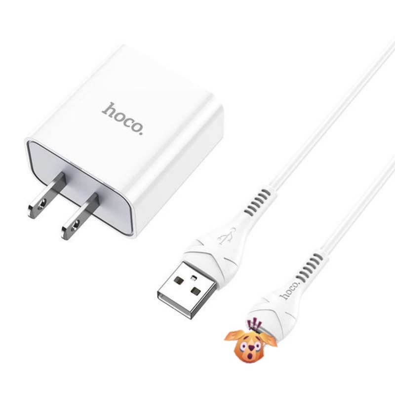 Bộ sạc Hoco C81 dòng 2.1A dài 1M cho IP5/6/7/8/X
