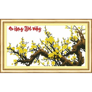 Tranh thêu chữ thập An khang thịnh vượng AL51223 (80x40) chưa thêu