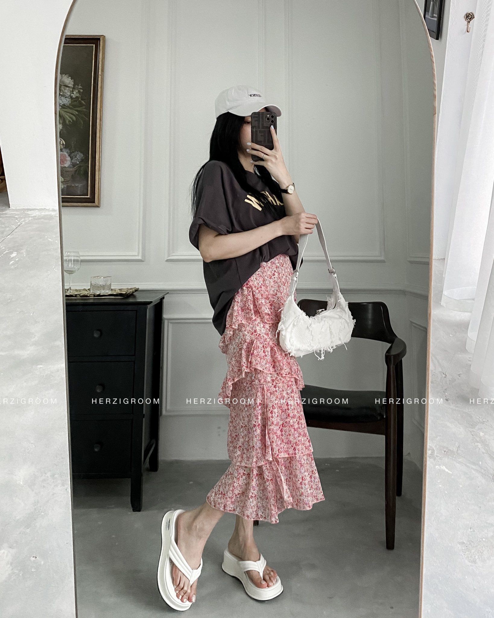 Chân váy voan tầng dáng dài - Q1325 | BigBuy360 - bigbuy360.vn