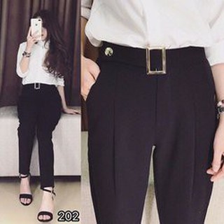 Quần Baggy khuy lệch