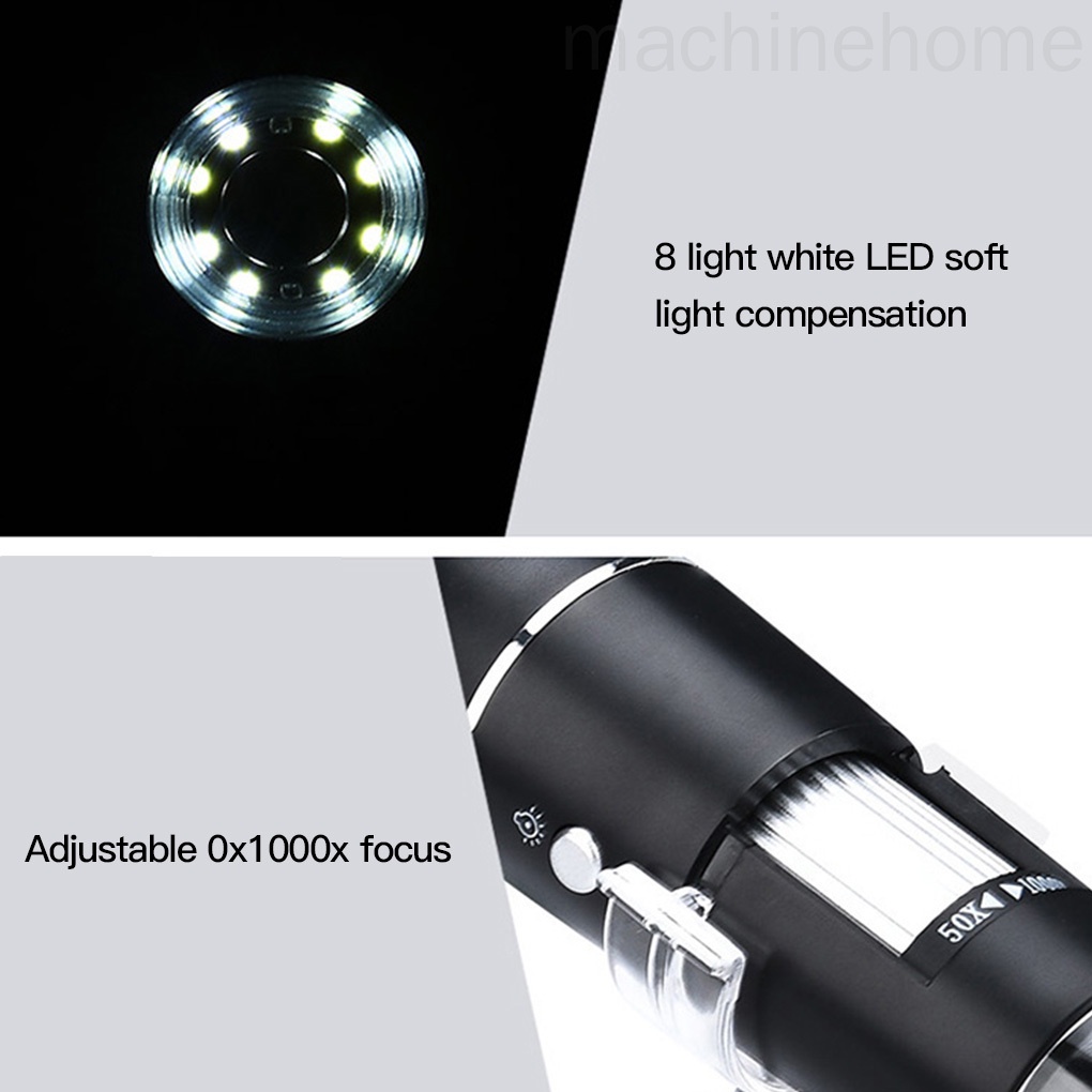 Kính hiển vi kỹ thuật số USB 8 bóng LED điều chỉnh được độ sáng 1000X
 | BigBuy360 - bigbuy360.vn