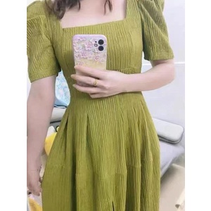 Đầm tiểu thư xanh bơ BIGSIZE  - Xẹt Studio Lady