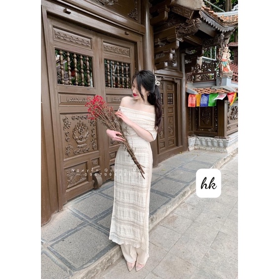 SET ÁO DÀI REN TRỄ VAI HOT HIT | BigBuy360 - bigbuy360.vn