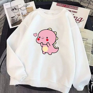 Áo nỉ khủng long nhỏ cute , chất nỉ da cá dày