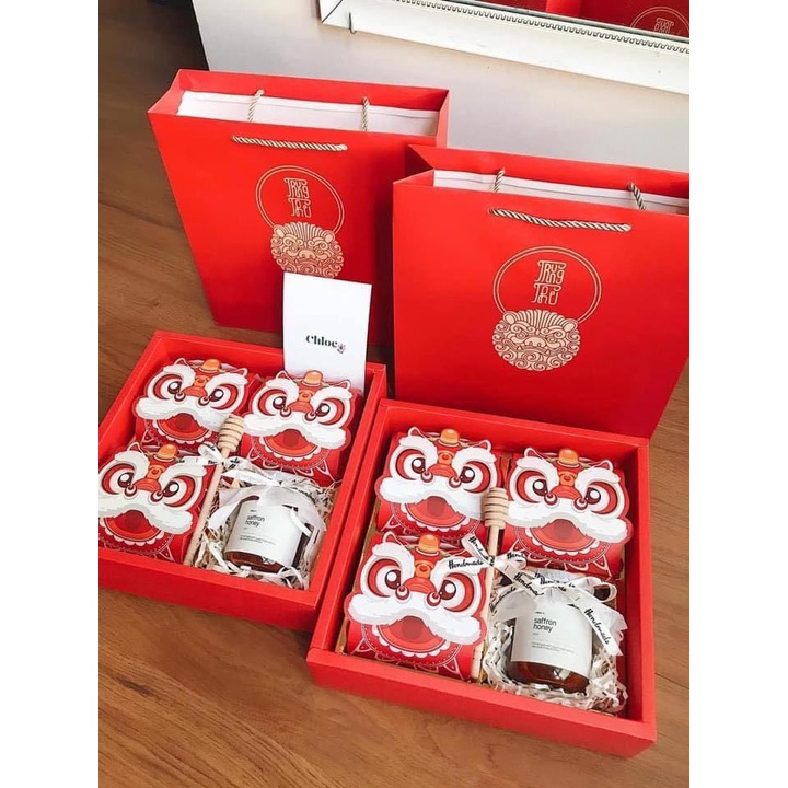 Hộp Trung Thu 4 Bánh KỲ LÂN CHIÊU TÀI