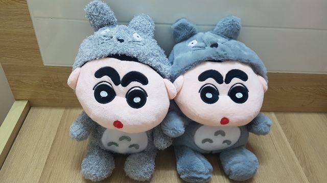 Gấu bông Shin Totoro💝FREESHIP🍅Thú bông ngộ nghĩnh đáng yêu dễ thương chất liệu vải cao cấp nhồi bông gòn sạch an toàn