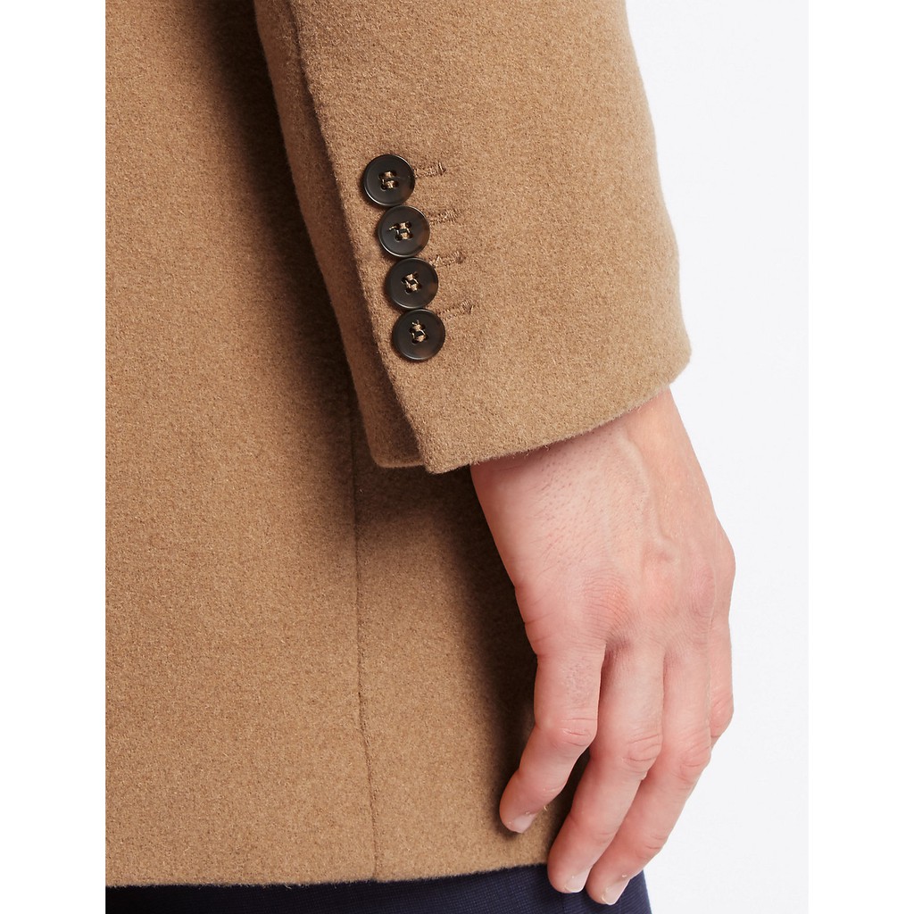 Áo khoác măng tô dạ nam aligro dáng dài MT2