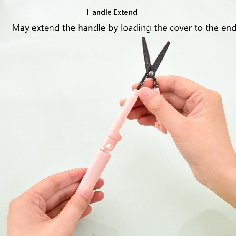 105mm Deli Handy Scissors - With Safety Lock, Small Portable Thích hợp cho trẻ em học tập Đồ dùng văn phòng