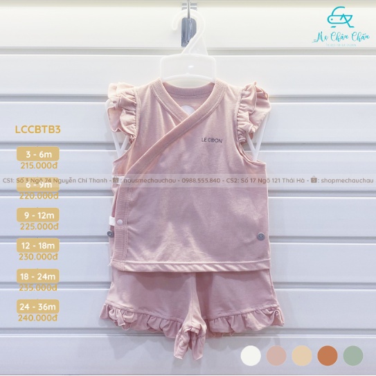 Bộ Quần Áo Lecoon Cúc Bấm Tay Bèo Le Coon COOL