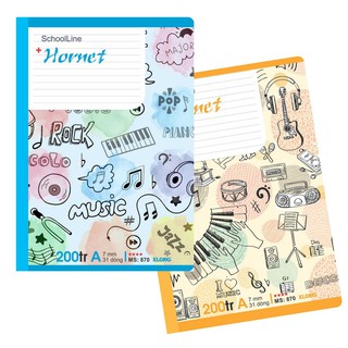 Vở kẻ ngang Klong Hornet - 200 trang; Ms 870 - sỉ ib