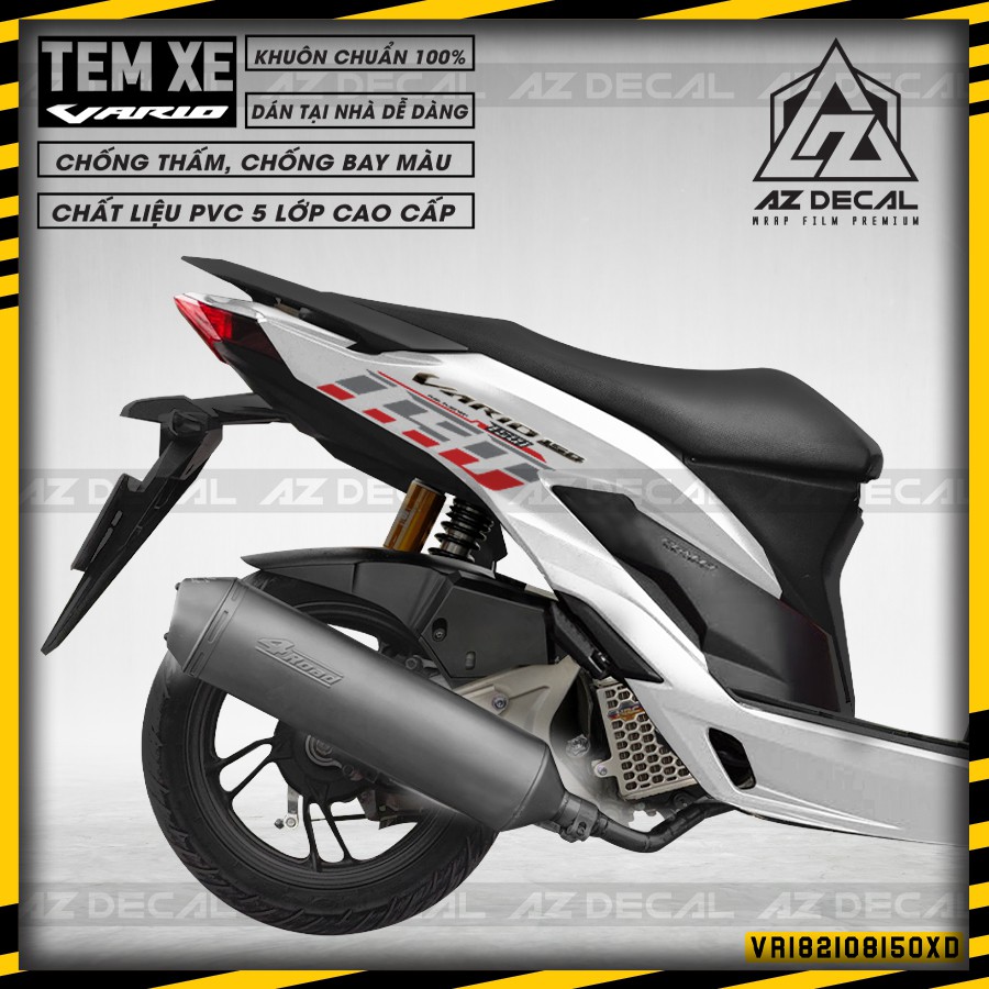Tem Dán Xe Honda Vario Mẫu Vario 150 | VR182108150 | Chất Liệu Decal Cao Cấp Cắt Khuôn Sẵn, Chống Thấm Nước
