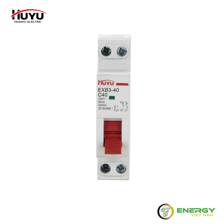 Áp Tô Mát HUYU AC DZ47N-63 1P C6A