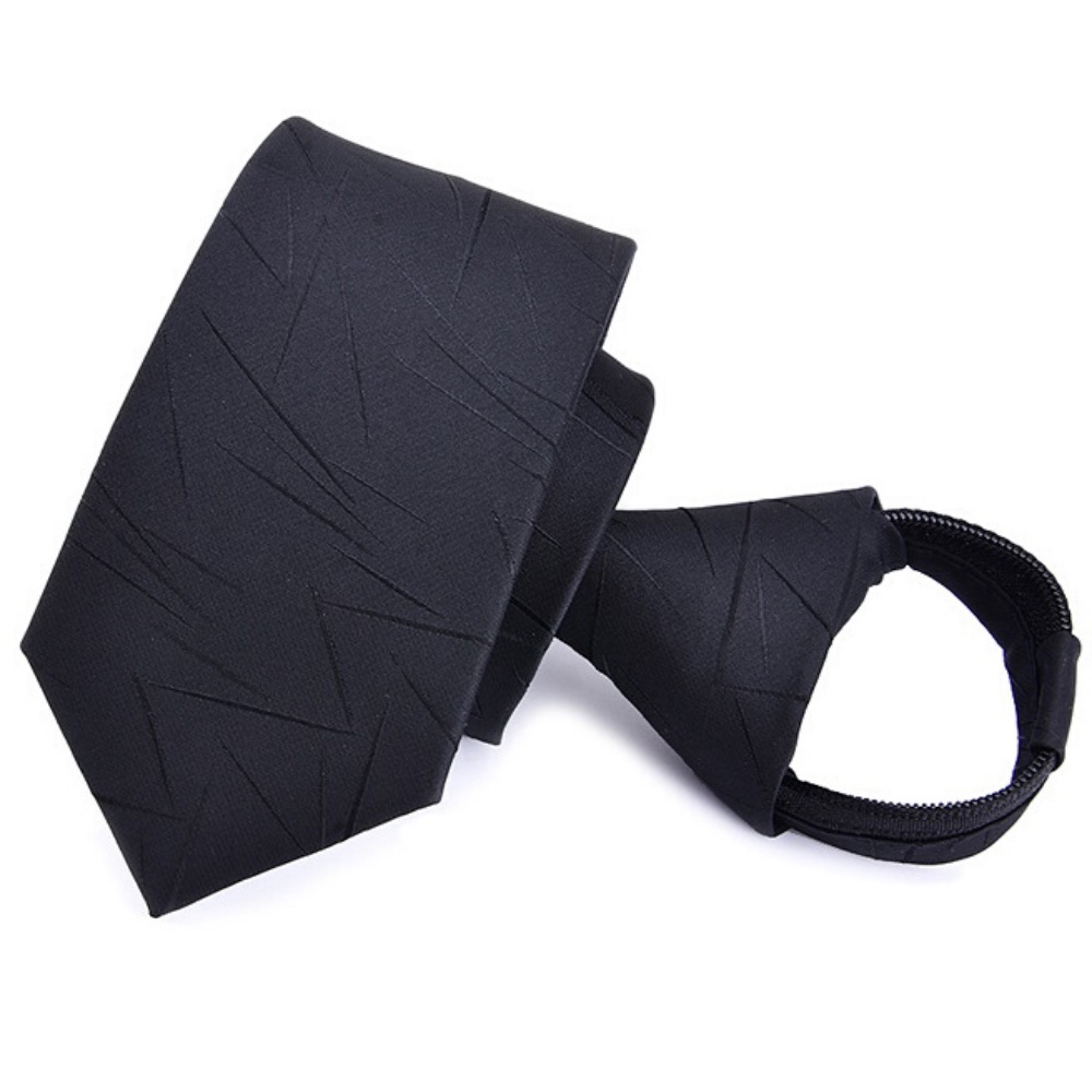Bộ Cà vạt 6cm làm Quà tặng cho nam, gồm Cà vạt thắt sẵn khóa kéo bản nhỏ, Kẹp cà vạt, Ghim cài áo thời trang Nam CCV-04A