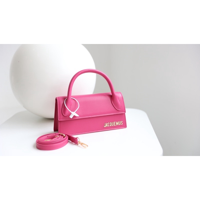Túi Xách Jacquemus Bản Ngang Trắng Đen Xanh Hồng
