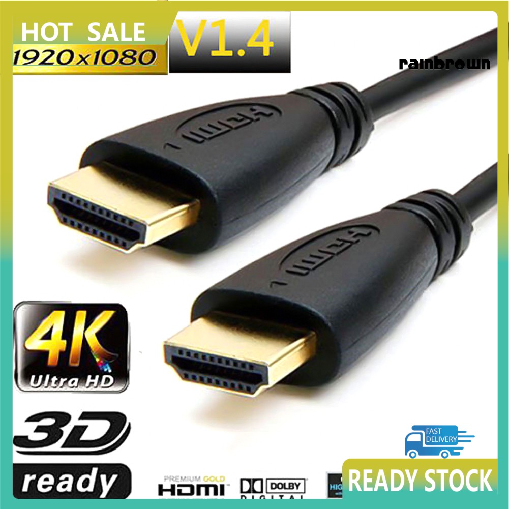 Dây Cáp Hdmi V1.4 1080p Dài 1m Tốc Độ Cao Dành Cho Máy Chiếu Hd Tv Lcd