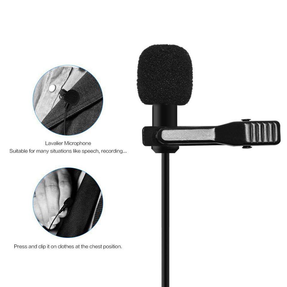 Mic thu âm cài áo Lavalier Microphone Micro-Cravate L1