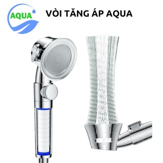 Bộ vòi sen tăng áp 3 chế độ nước tắm nóng lạnh aqua bao gồm dây dẫn nước