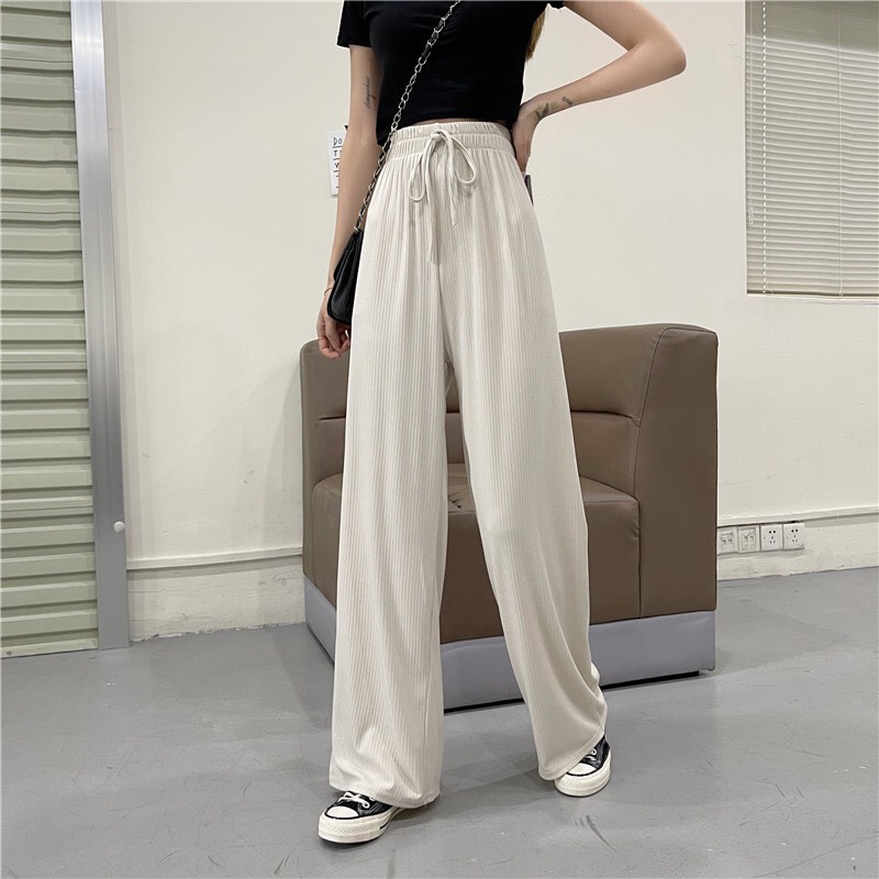 Quần len tăm |Hàng cao cấp| ống suông tôn dáng quốc dân, quần ống rộng jogger nữ hàng bao đẹp /thoitrangsvtn