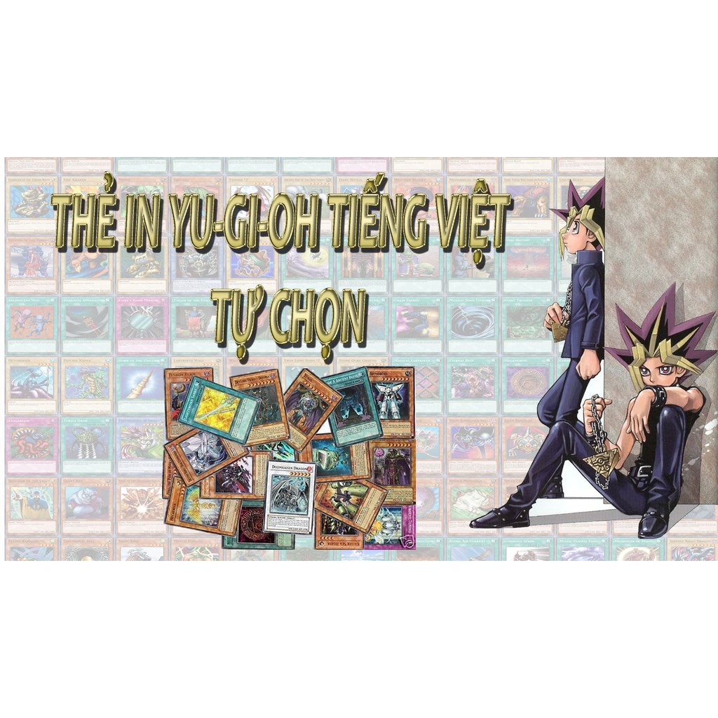 Thẻ bài Yugi phiên bản tiếng Việt tự chọn