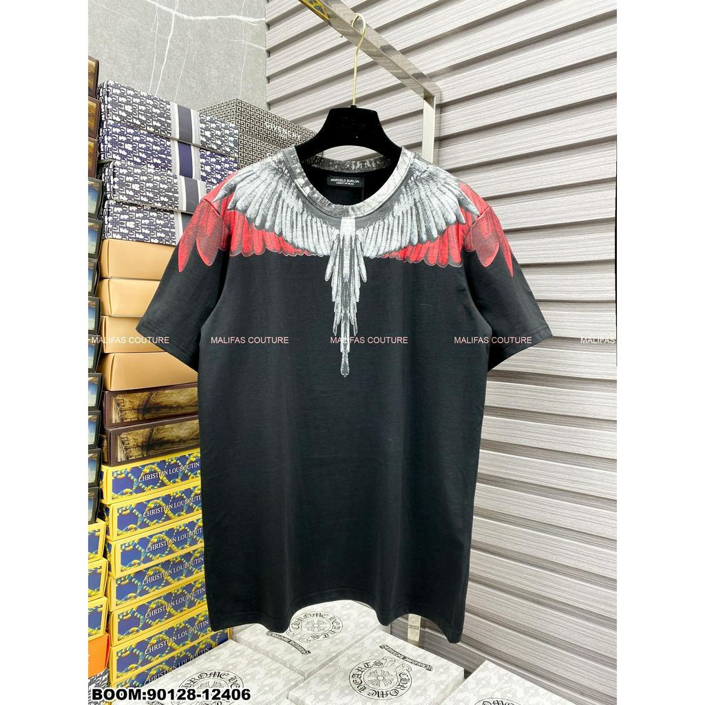 🔥Hot🔥Áo thun Marcelo Burlon cánh đỏ thiết kế hot trend Nam nữ New 2023