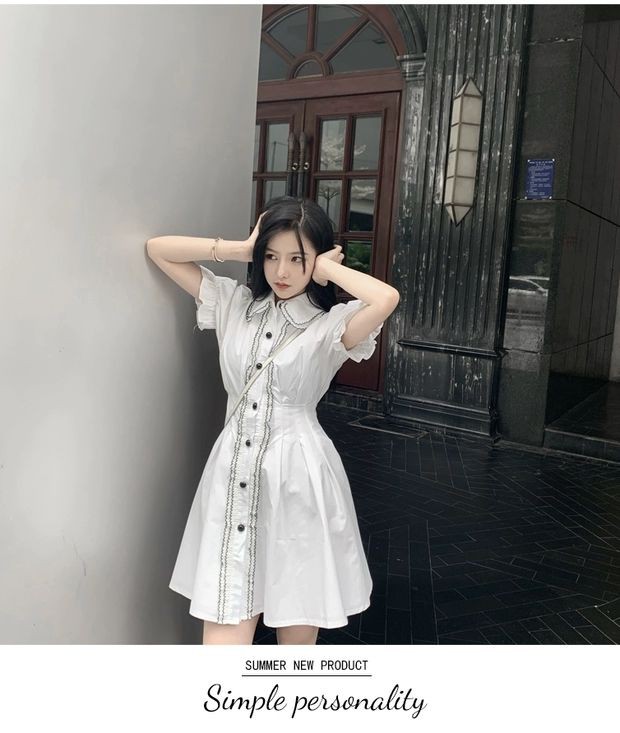 Đầm Xòe Cổ Búp Bê Xinh Xắn Cho Nữ | BigBuy360 - bigbuy360.vn