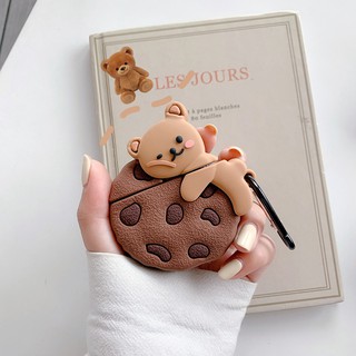 SALE- Case bảo vệ - bao đựng tai nghe airpod 1/2 - BÁNH QUY GẤU