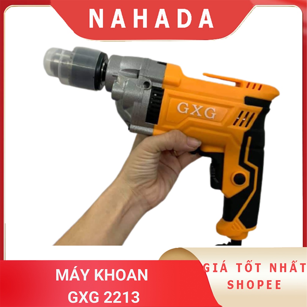 Máy Khoan Cầm Tay Mini GXG Đầu Khoan Mũi 13 Công Nghệ Nhật Công Suất 850W Dùng Khoan Tường, Khoan Gỗ, Bắn Vít