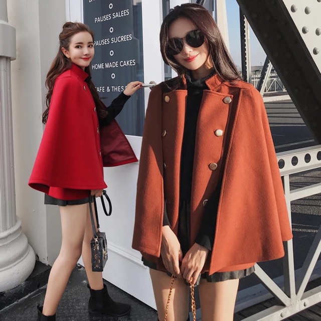 Áo khoác dạ Cape cao cấp | BigBuy360 - bigbuy360.vn