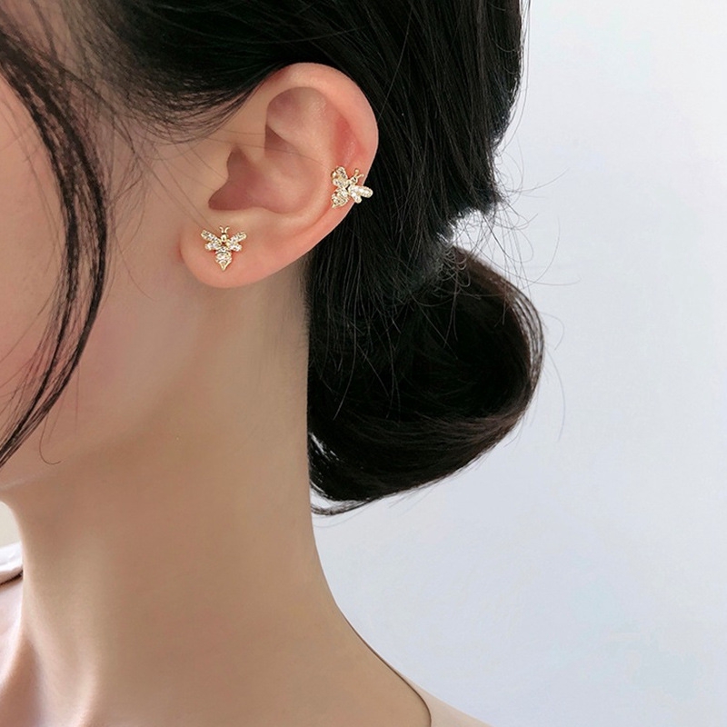 Bộ Ba Bông Tai Hình Ong Nhỏ Dễ Thương Cá Tính Hàn Quốc Dành Cho Bạn Nữ