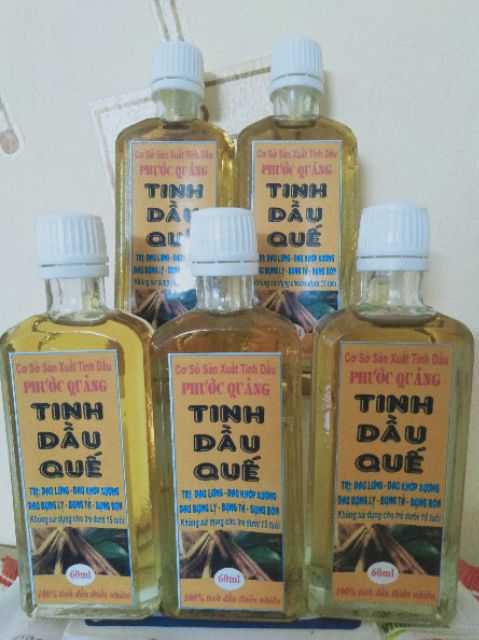 SỈ 10 chai tinh dầu Quế nguyên chất ( thể tích 60ml)