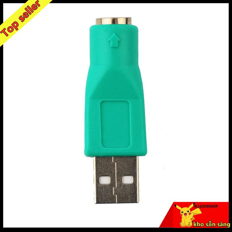 Đầu chuyển đổi USB Male sang PS2 Female cho bàn phím và chuột máy tính