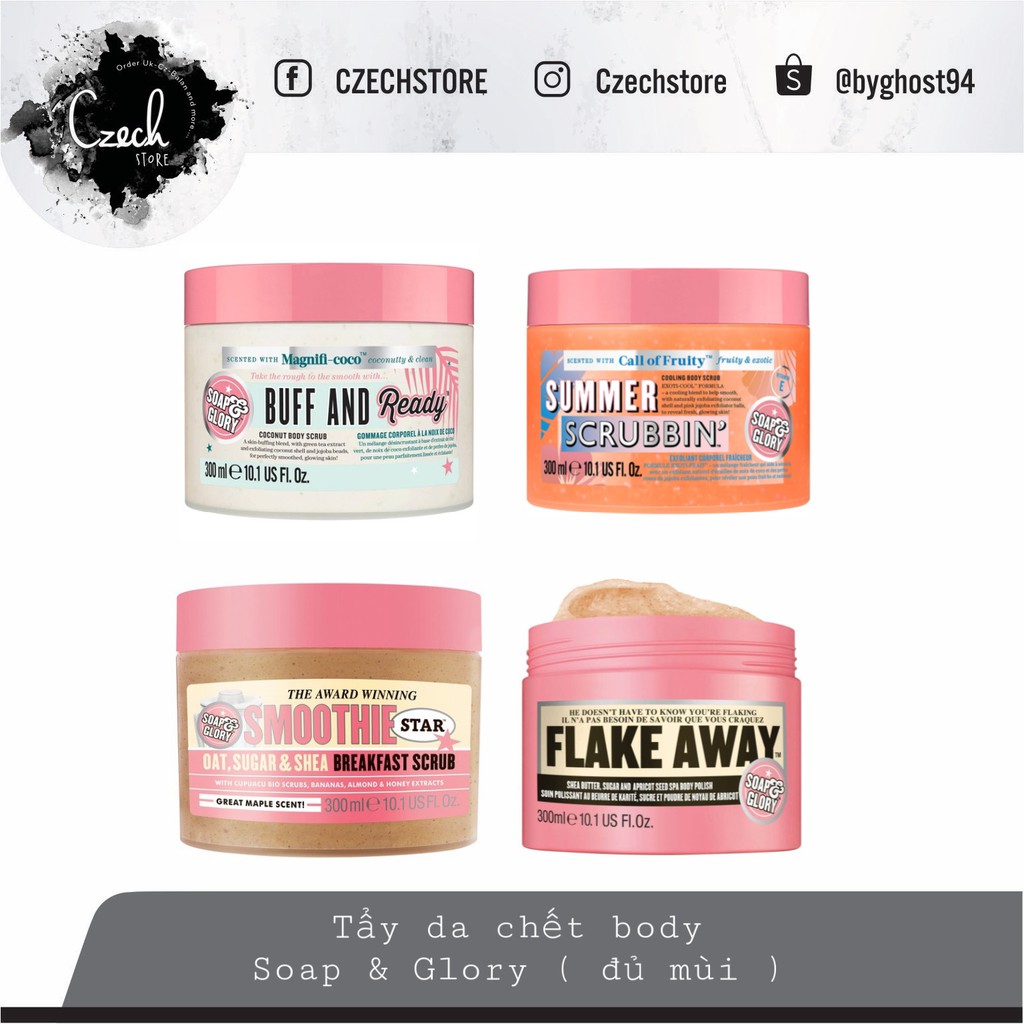 Tẩy da chết body Soap & Glory The Breakfast Scrub Body 300ml