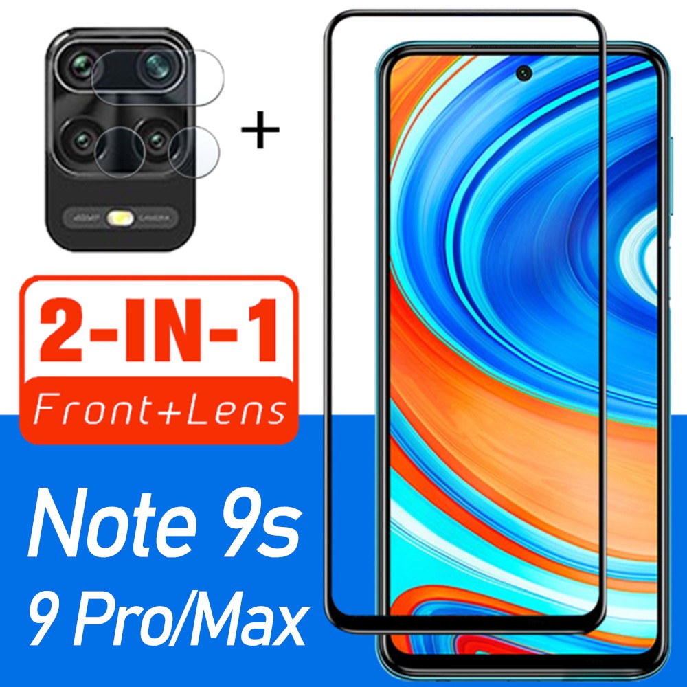 Kính cường lực bảo vệ camera 2 trong 1 cho Xiaomi Redmi Note 9 Pro MAX/Note 9 S