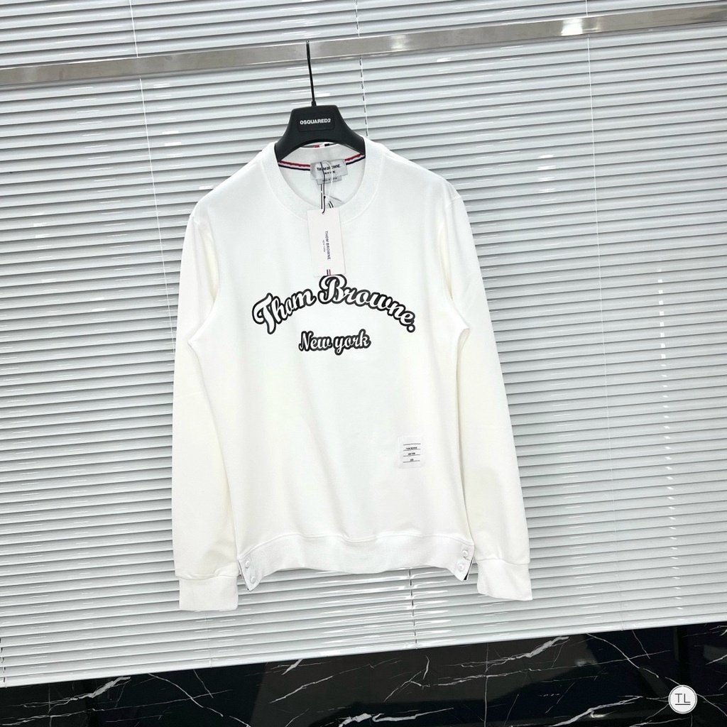 HotÁo nỉ Thom Browne in chữ hot trend Nam Nữ Thu Đông 2022