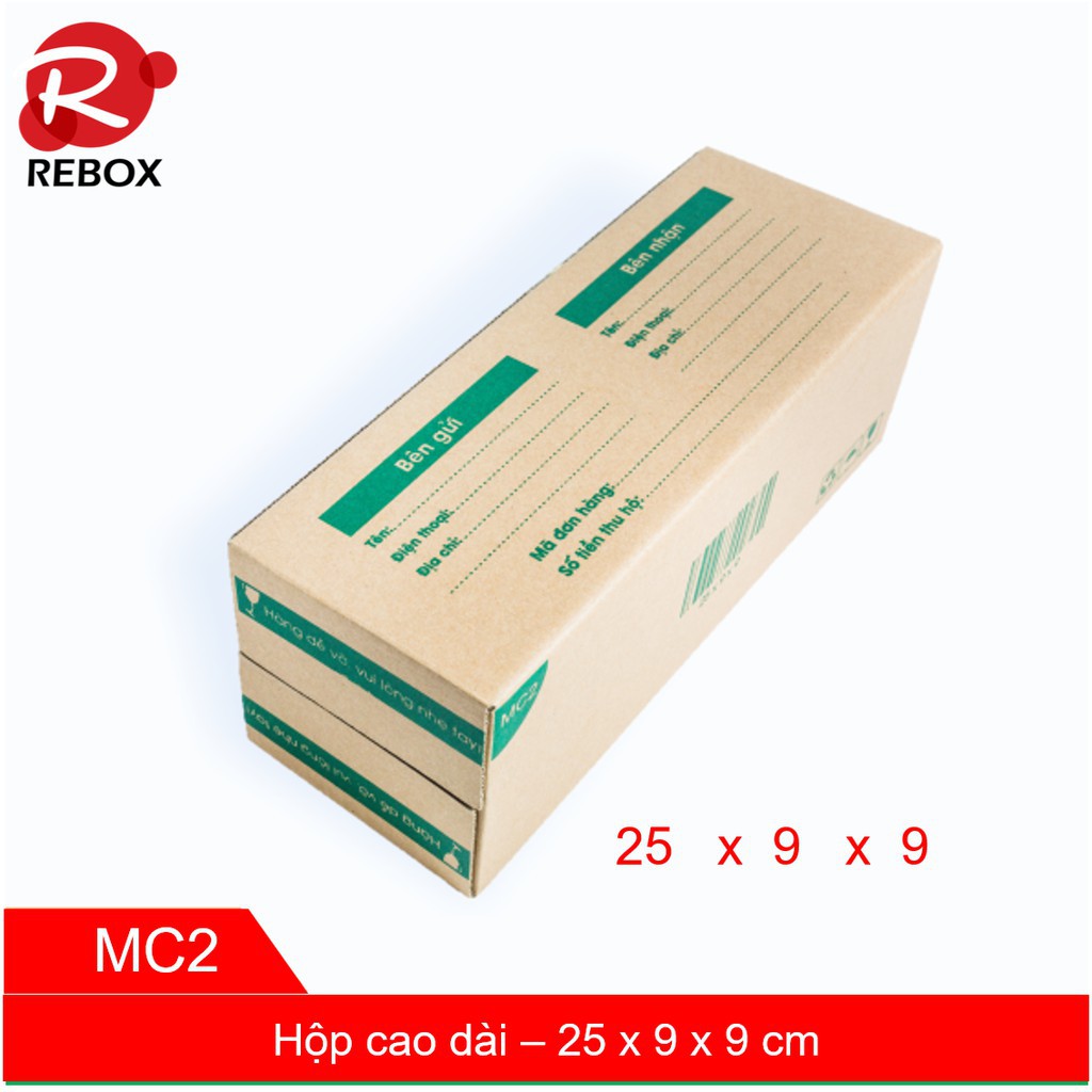 Hộp carton 25x9x9 - Combo 20 thùng hộp đóng hàng giá rẻ