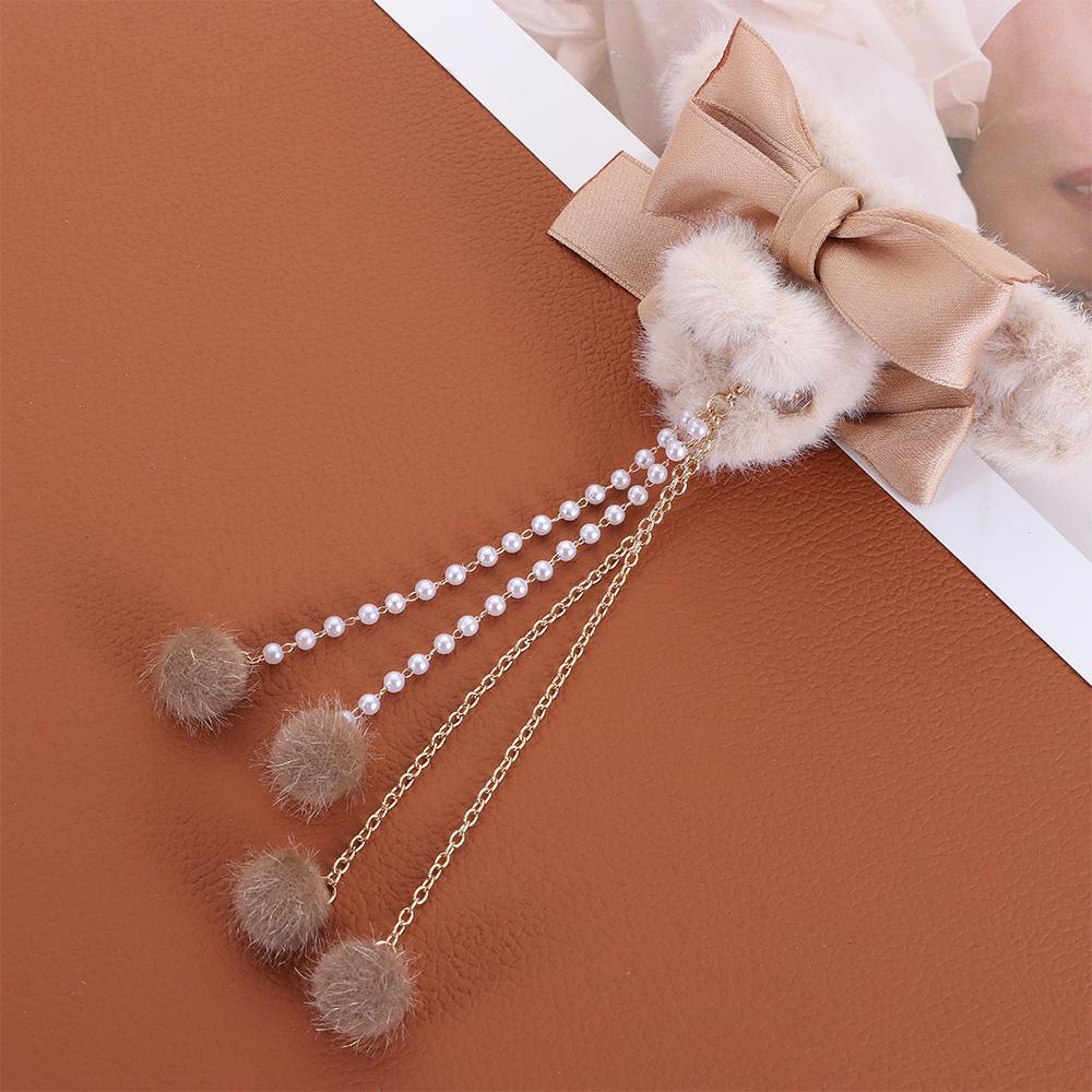 Kẹp Tóc Đuôi Ngựa Đính Nơ Thời Trang Hàn Quốc Cho Nữ