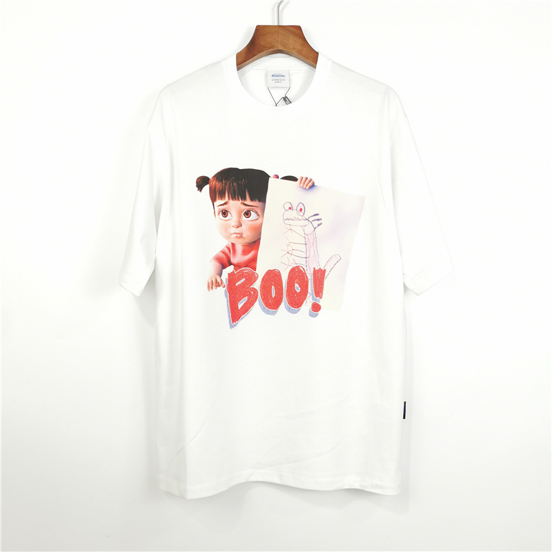 Áo thun cotton tay ngắn in họa tiết thời trang cho nam nữ