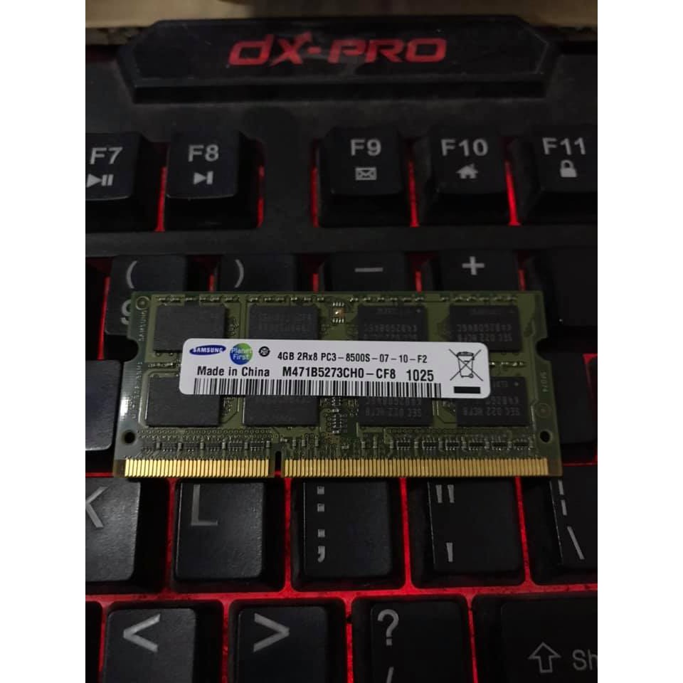 [Mã 159ELSALE hoàn 7% đơn 300K] Ram Laptop Samsung DDR3 4GB Bus 1066 PC3-8500s cho Macbook 2009