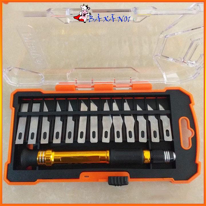 Bộ dao điêu khắc 14 chi tiết Asaki AK-3961 - Bộ dao chạm trổ