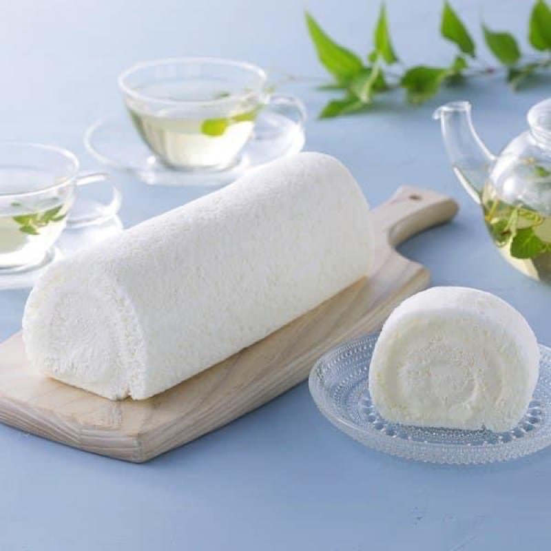Bánh bông lan cuộn kem tươi Socola trắng Shiroi Kobito Nhật Bản mềm mịn thơm ngon - ổ 500 gram