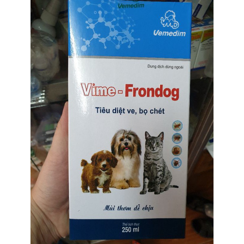 dung dịch xịt ngăn ngừa loại bỏ ký sinh trùng Vime VIME-FRONDOG