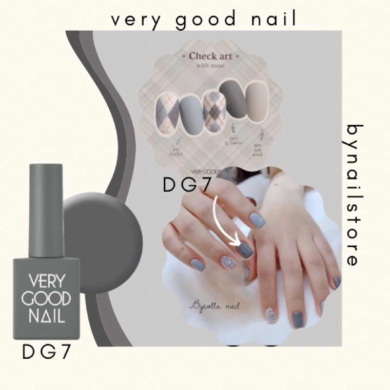 [Very good nail] Sơn gel cao cấp Hàn Quốc tone màu xám (1pcs)