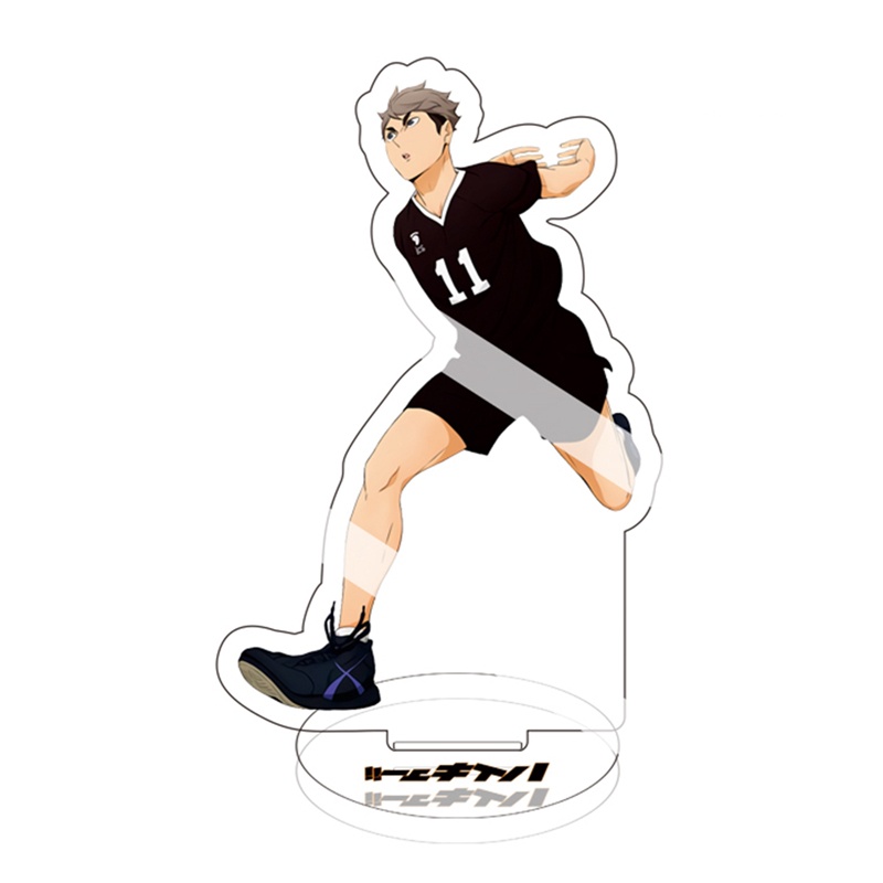Tmdbyx Haikyu! Mô Hình Nhân Vật Haikyuu Hinata Kageyama Tsukishima Sugawara Kèm Giá Đỡ Bằng Acrylic