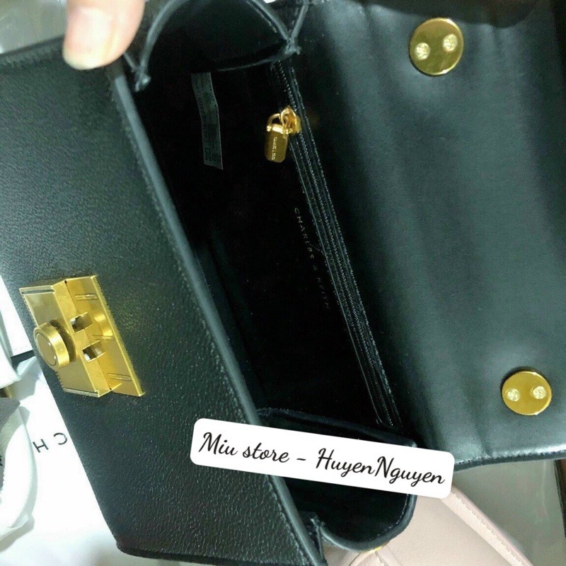 Túi quai xách đeo chéo Cnk tag vàng đồng