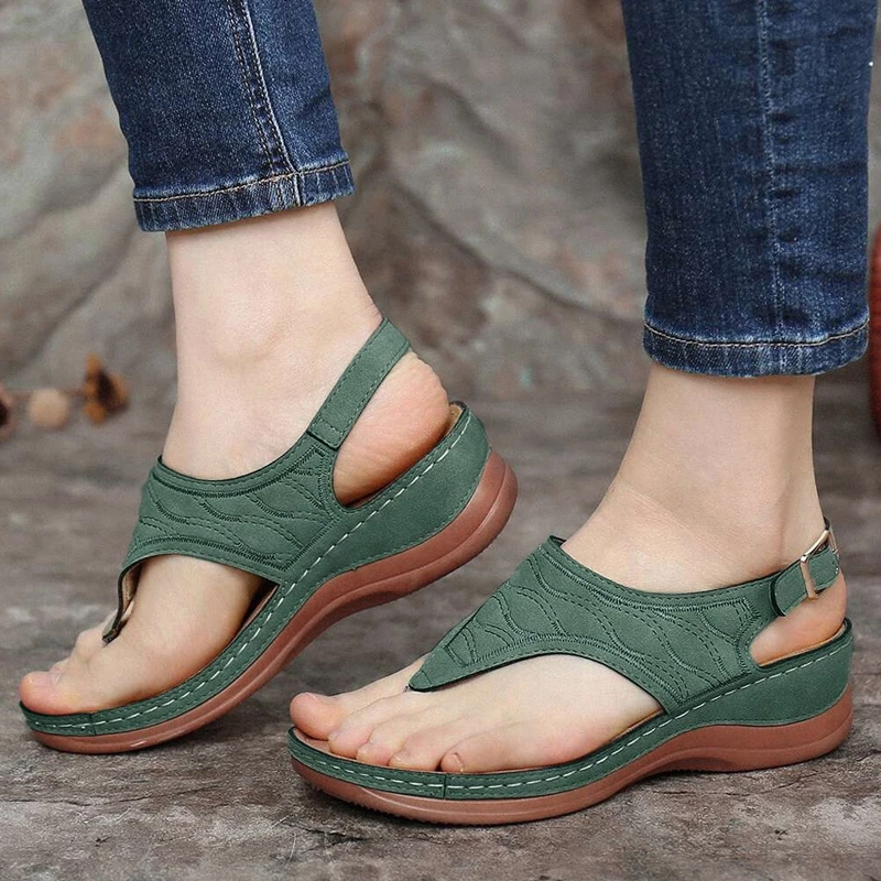 Dép Xỏ Ngón Đế Xuồng Nhiều Màu Tùy Chọn Cho Nữ