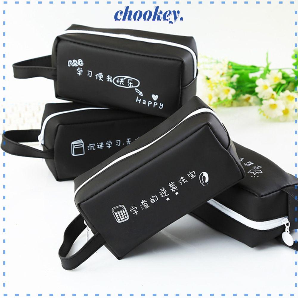 Túi đựng bút bằng silicon màu đen dạng thạch thời trang