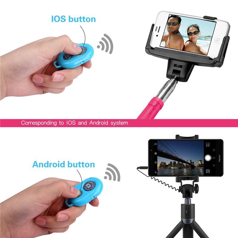 Nút điều khiển gậy tự sướng từ xa kết nối Bluetooth cho điện thoại iOs/Android | BigBuy360 - bigbuy360.vn