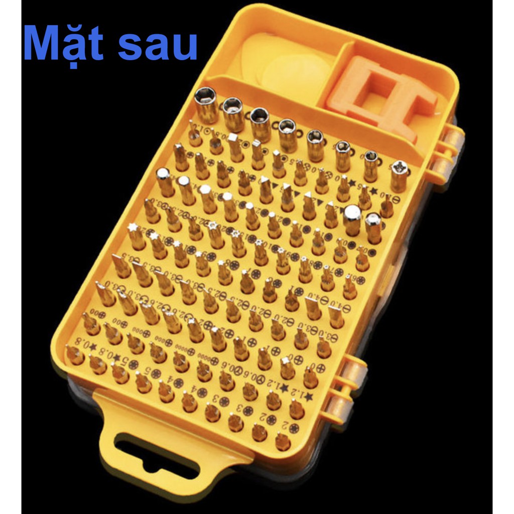 Bộ công cụ tua vít chuyên sửa chữa tháo lắp điện thoại laptop đa năng 110 in1 (full 98 đầu vít) - Thép Cr-V